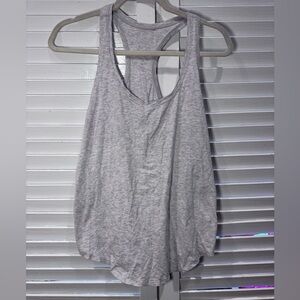 Lululemon Gray Racerback Tank Top Womens S Athletic Flowy Yoga